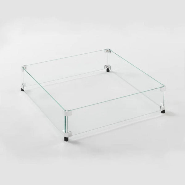 The Outdoor GreatRoom Company 16" Square Glass Wind Guard with Stainless Steel Hardware
