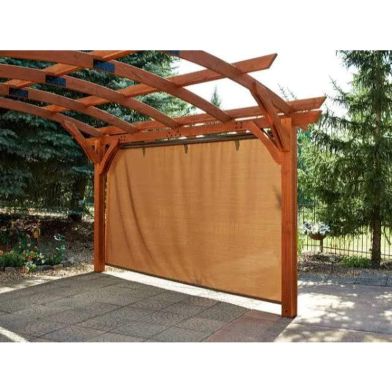 The Outdoor GreatRoom Company 16' x 16' Sonoma Arched Wood Pergola with Mocha Stain Finish