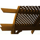 The Outdoor GreatRoom Company 16' x 16' Sonoma Arched Wood Pergola with Mocha Stain Finish