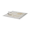 The Outdoor GreatRoom Company 19" x 19" Crystal Fire Plus Square Stainless Steel Gas Burner Insert