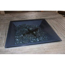 The Outdoor GreatRoom Company 24 Inch Square Glass Wind Guard with Stainless Steel Hardware