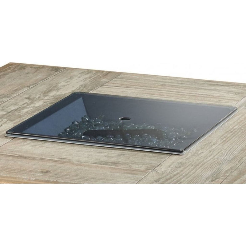 The Outdoor GreatRoom Company 24 Inch Square Glass Wind Guard with Stainless Steel Hardware