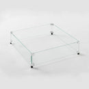 The Outdoor GreatRoom Company 24" Square Glass Wind Guard with Stainless Steel Hardware

