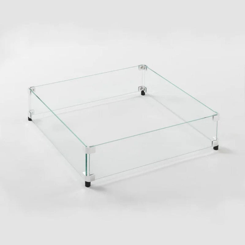 The Outdoor GreatRoom Company 24" Square Glass Wind Guard with Stainless Steel Hardware

