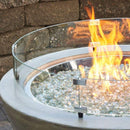 The Outdoor GreatRoom Company 25" Round Glass Wind Guard with Stainless Steel Hardware