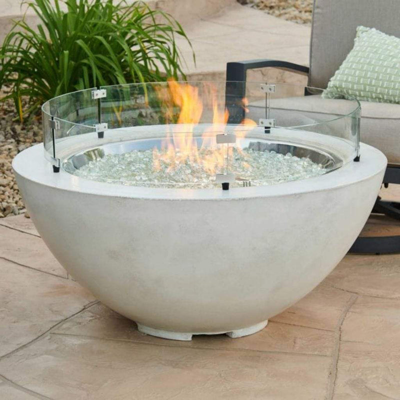 The Outdoor GreatRoom Company 25" Round Glass Wind Guard with Stainless Steel Hardware