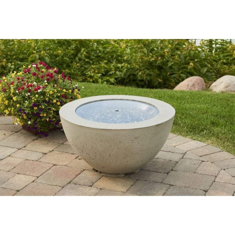 The Outdoor GreatRoom Company 20" Round Grey Tempered Glass Burner Cover