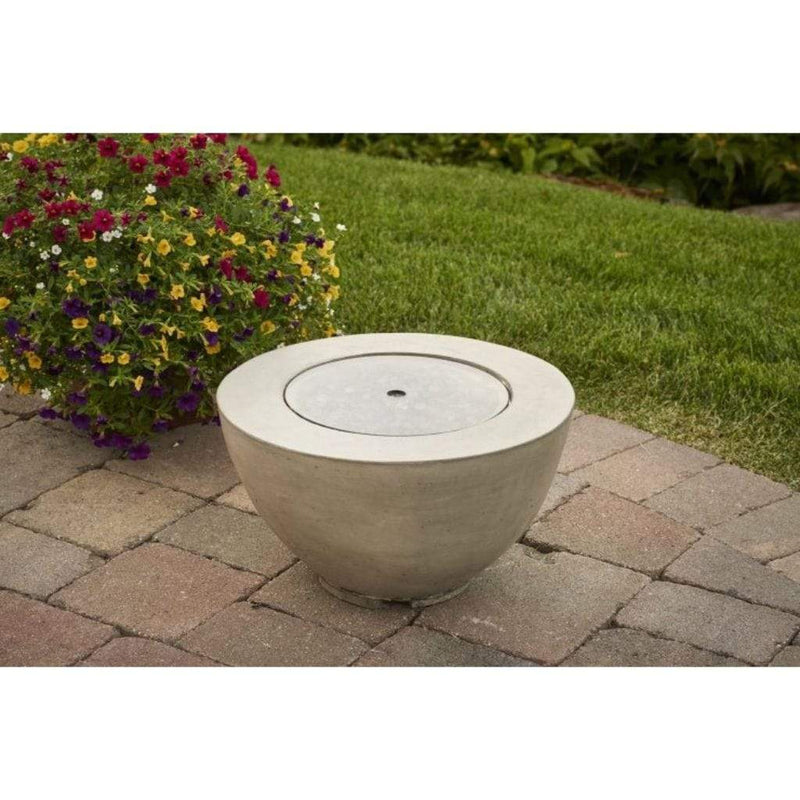 The Outdoor GreatRoom Company 20" Round Grey Tempered Glass Burner Cover