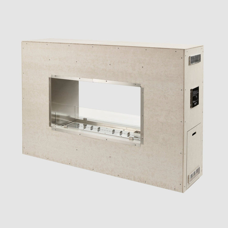 The Outdoor GreatRoom Company 40 Inch See-Through Ready-to-Finish Gas Fireplace with Direct Spark Ignition