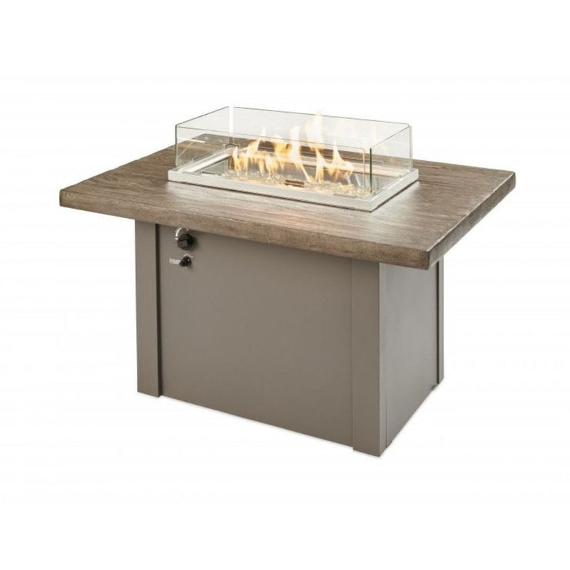 The Outdoor GreatRoom Company 44" Havenwood Gas Fire Pit Table with Driftwood Everblend Top