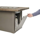 The Outdoor GreatRoom Company 44" Havenwood Gas Fire Pit Table with Driftwood Everblend Top
