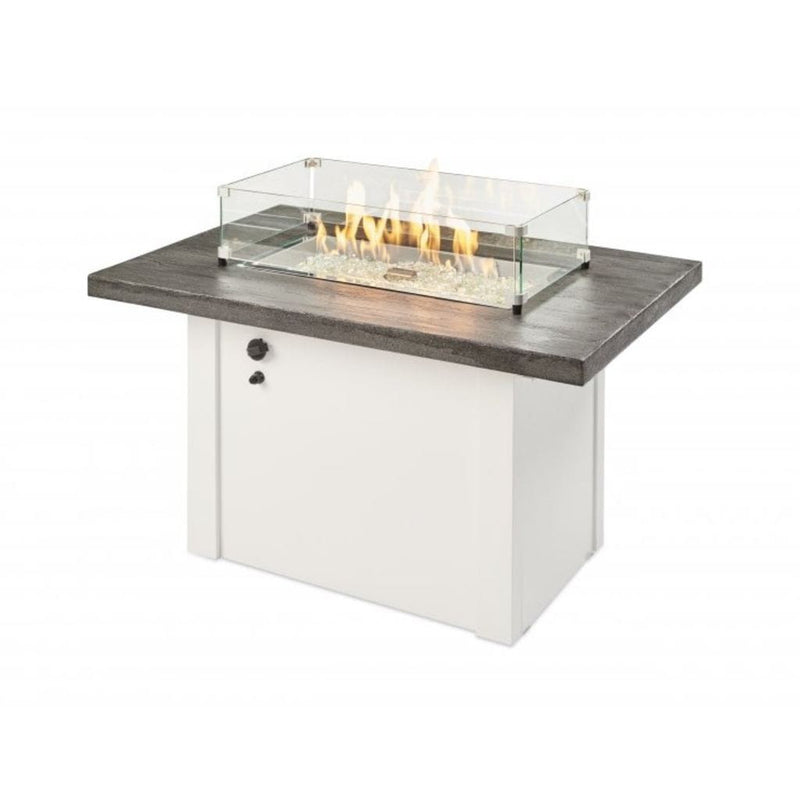 The Outdoor GreatRoom Company 44" Havenwood Gas Fire Pit Table with Driftwood Everblend Top
