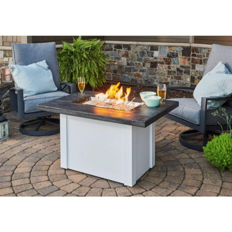 The Outdoor GreatRoom Company 44" Havenwood Gas Fire Pit Table with Driftwood Everblend Top