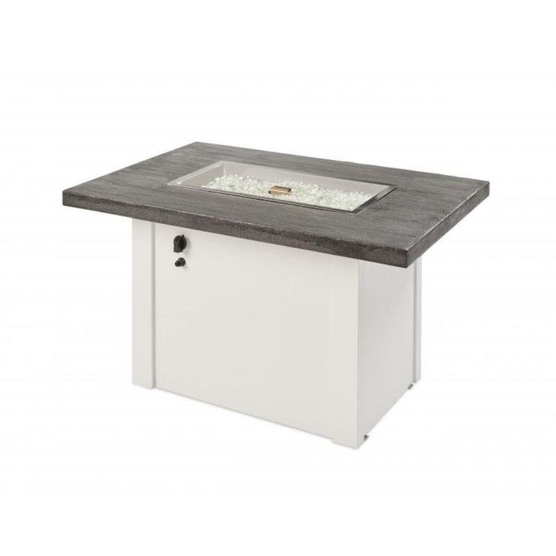 The Outdoor GreatRoom Company 44" Havenwood Gas Fire Pit Table with Driftwood Everblend Top