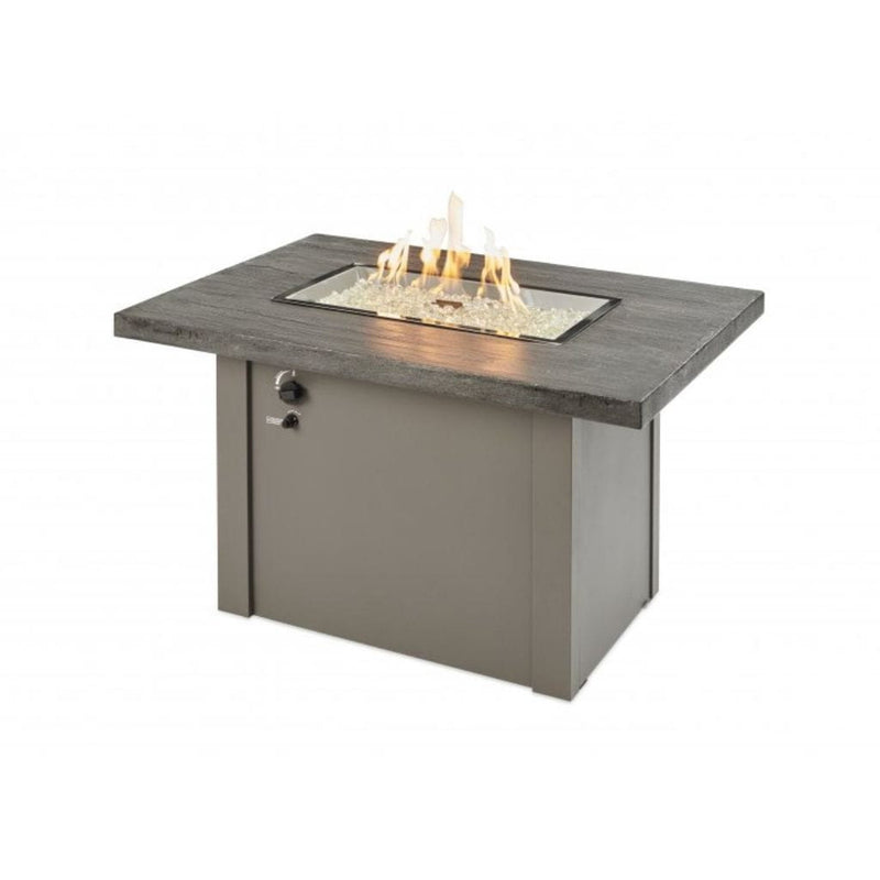 The Outdoor GreatRoom Company 44" Havenwood Gas Fire Pit Table with Driftwood Everblend Top