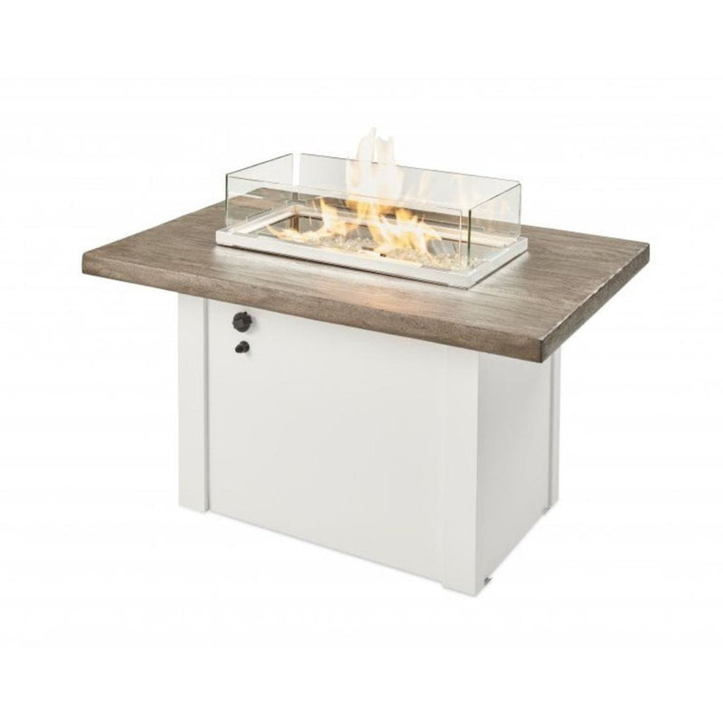 The Outdoor GreatRoom Company 44" Havenwood Gas Fire Pit Table with Driftwood Everblend Top