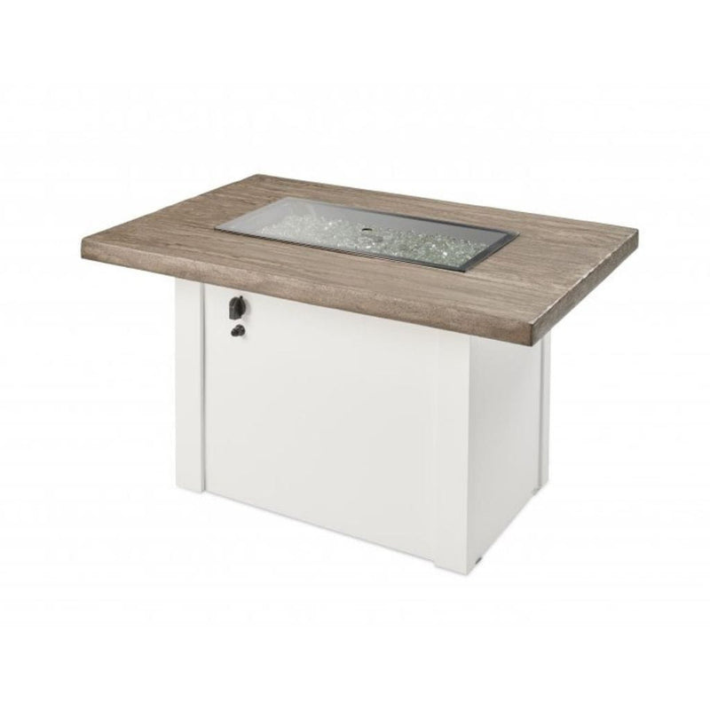 The Outdoor GreatRoom Company 44" Havenwood Gas Fire Pit Table with Driftwood Everblend Top