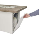 The Outdoor GreatRoom Company 44" Havenwood Gas Fire Pit Table with Driftwood Everblend Top