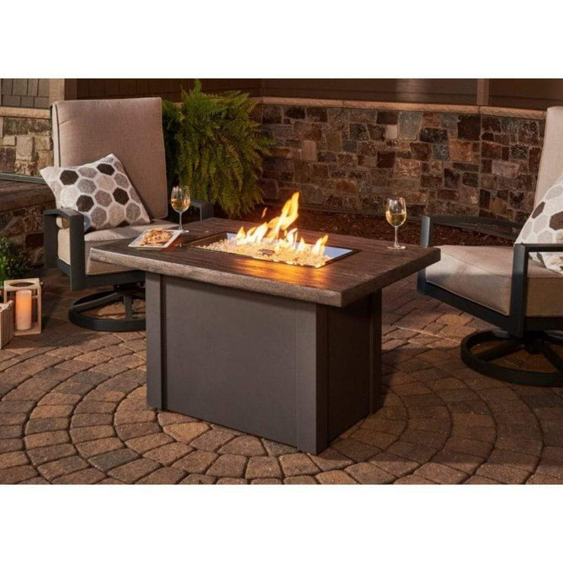 The Outdoor GreatRoom Company 44" Havenwood Gas Fire Pit Table with Driftwood Everblend Top