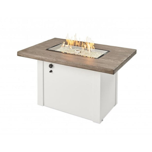 The Outdoor GreatRoom Company 44" Havenwood Gas Fire Pit Table with Driftwood Everblend Top