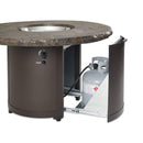 The Outdoor GreatRoom Company Beacon 48" Round Gas Fire Pit Table with Matching Burner Cover