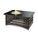 The Outdoor GreatRoom Company Naples 48" Rectangular Gas Fire Pit Table








