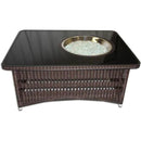The Outdoor GreatRoom Company Naples 48" Rectangular Gas Fire Pit Table








