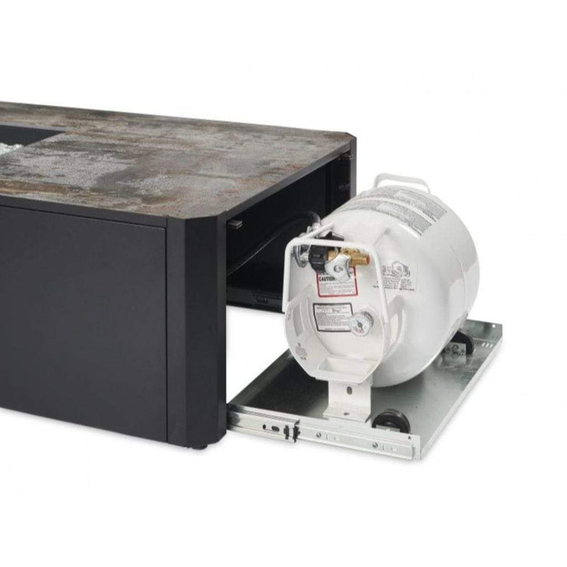 The Outdoor GreatRoom Company Kinney 55" Linear Gas Fire Pit Table with Ultracompact Surface Top