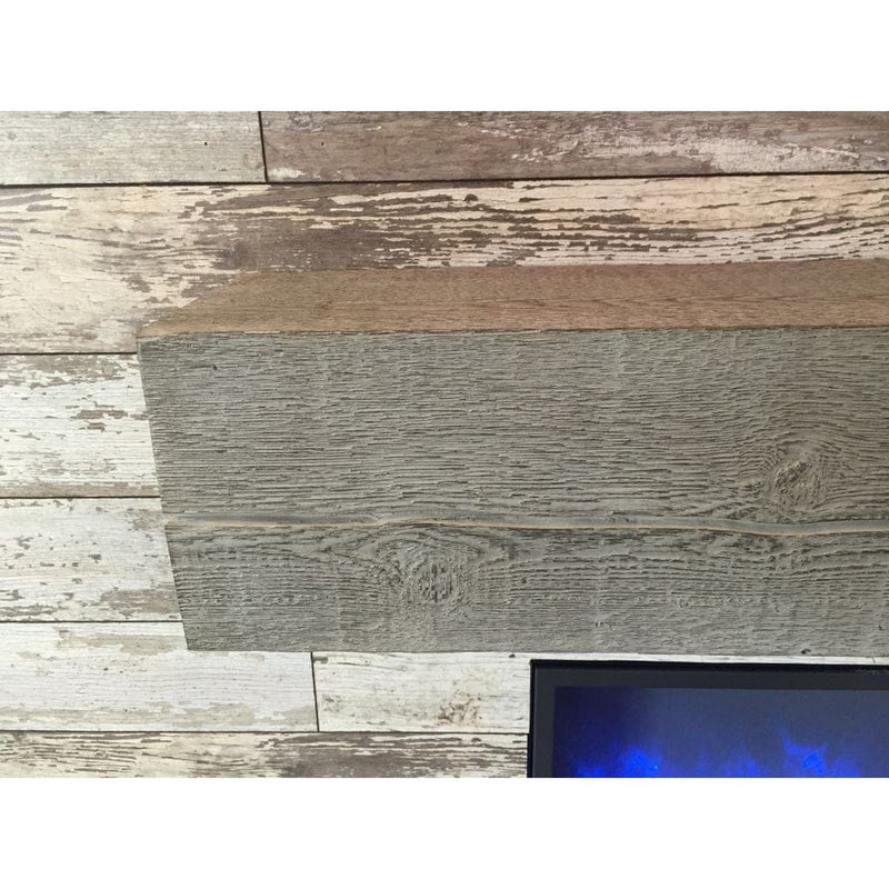 The Outdoor GreatRoom Company 60"/72" Gallery Linear Non-Combustible Mantel with Real Wood-Look