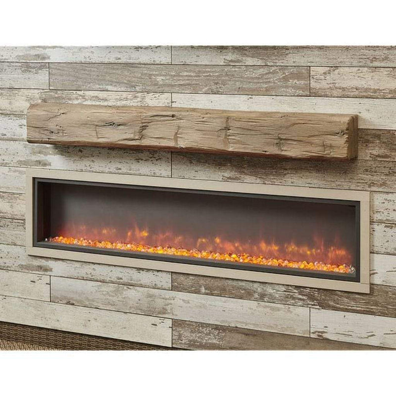 The Outdoor GreatRoom Company 60"/72" Gallery Linear Non-Combustible Mantel with Real Wood-Look