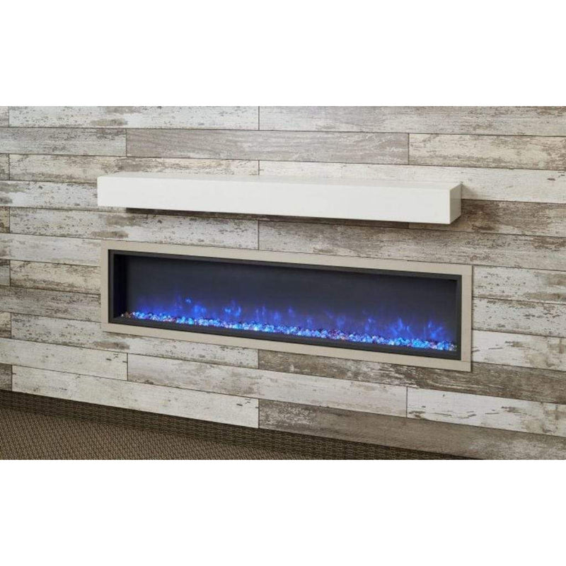 The Outdoor GreatRoom Company 60"/72" Gallery Linear Non-Combustible Mantel with Real Wood-Look