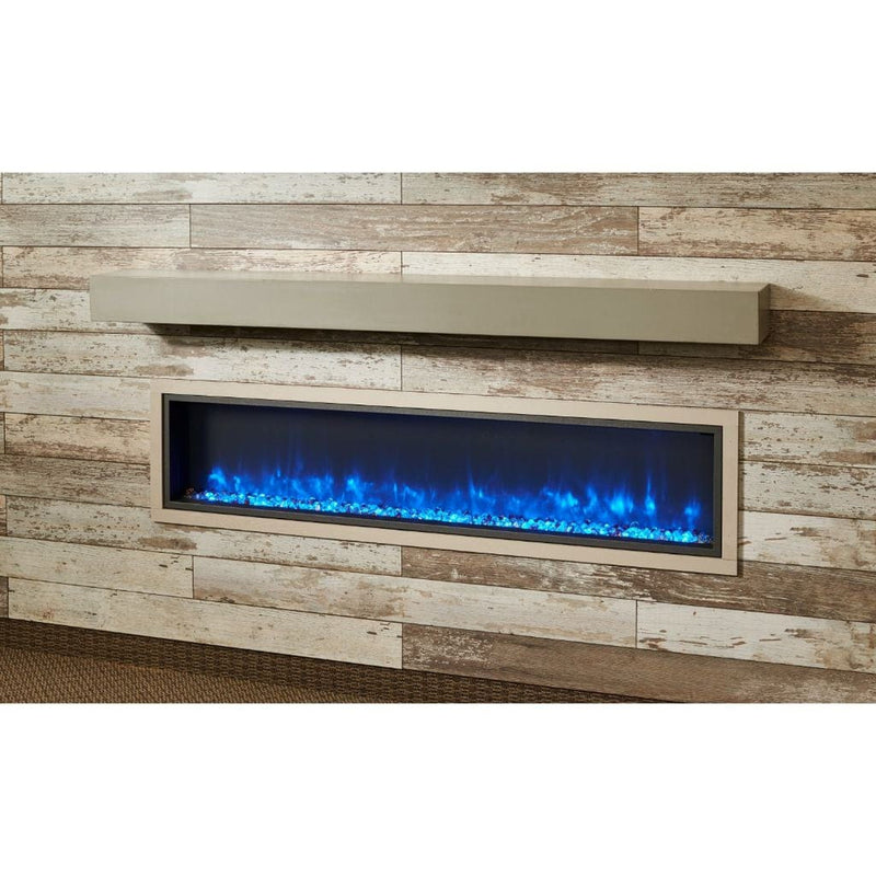 The Outdoor GreatRoom Company 60"/72" Gallery Linear Non-Combustible Mantel with Real Wood-Look