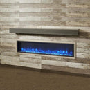 The Outdoor GreatRoom Company 60"/72" Gallery Linear Non-Combustible Mantel with Real Wood-Look