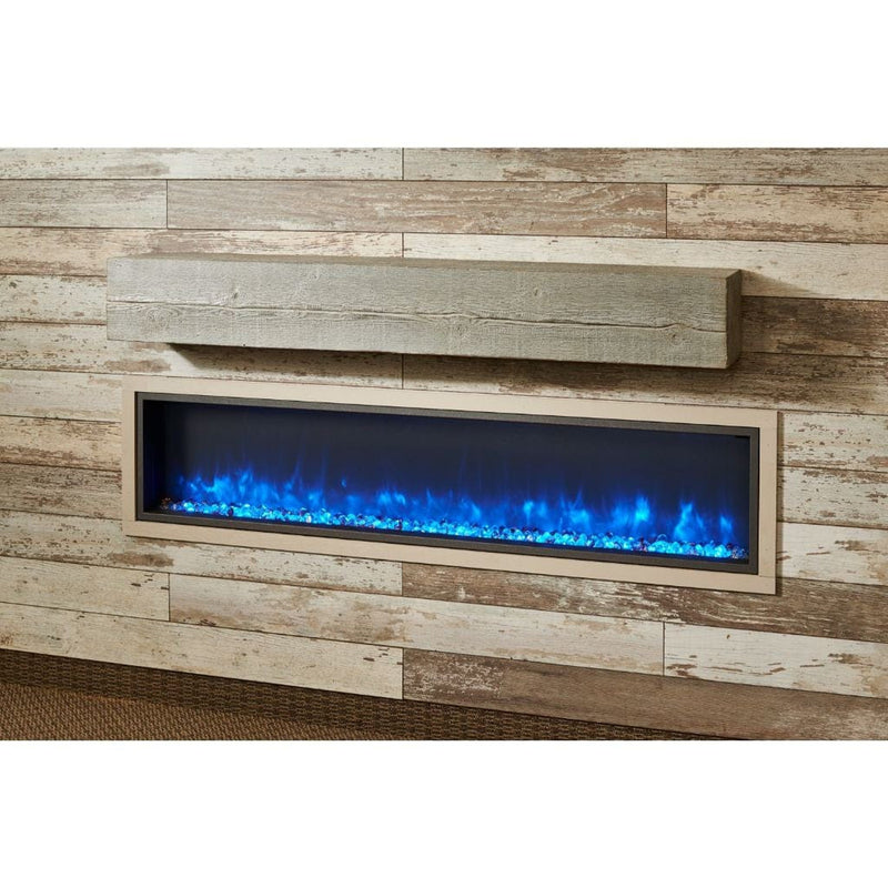 The Outdoor GreatRoom Company 60"/72" Gallery Linear Non-Combustible Mantel with Real Wood-Look