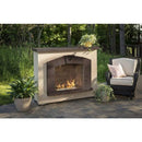The Outdoor GreatRoom Company 63" Stone Arch Freestanding Propane Gas Fireplace with Supercast Mantel

