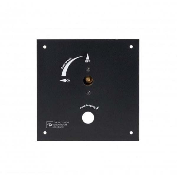 The Outdoor GreatRoom Company 6.375" Control Panel with Built-In 1/4 Turn Key Valve – 1/2" Fitting


