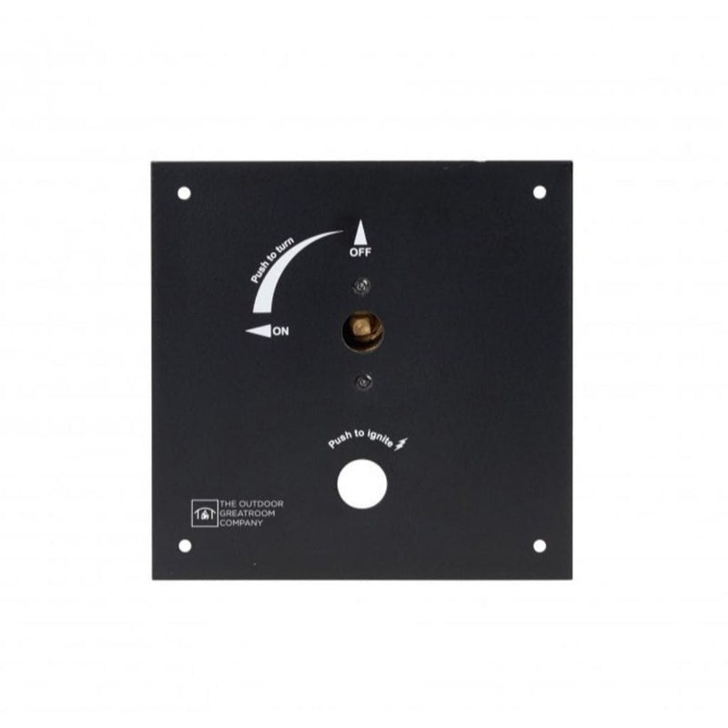 The Outdoor GreatRoom Company 6.375" Control Panel with Built-In 1/4 Turn Key Valve – 1/2" Fitting

