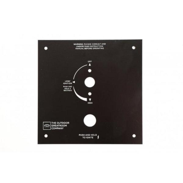 The Outdoor GreatRoom Company Control Panel 6.38" x 6.38" for Crystal Fire Plus Burners

