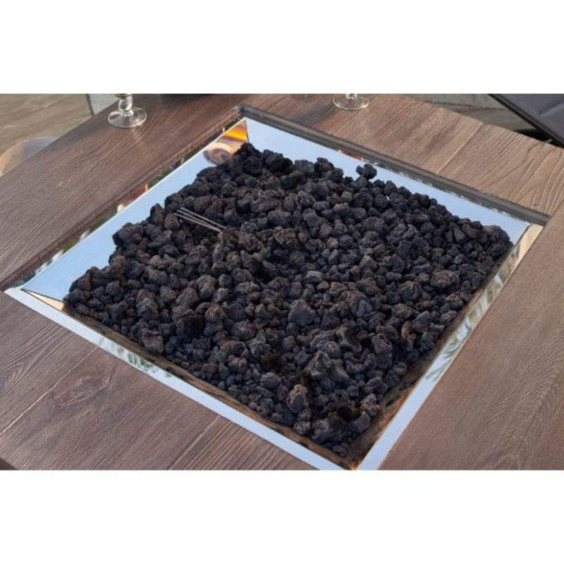 The Outdoor GreatRoom Company Black Lava Rock – 40 lb Kit for Fire Pits
