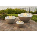 The Outdoor GreatRoom Company Cove 20" Natural Grey Round Gas Fire Pit Bowl with Crystal Fire® Plus Burner