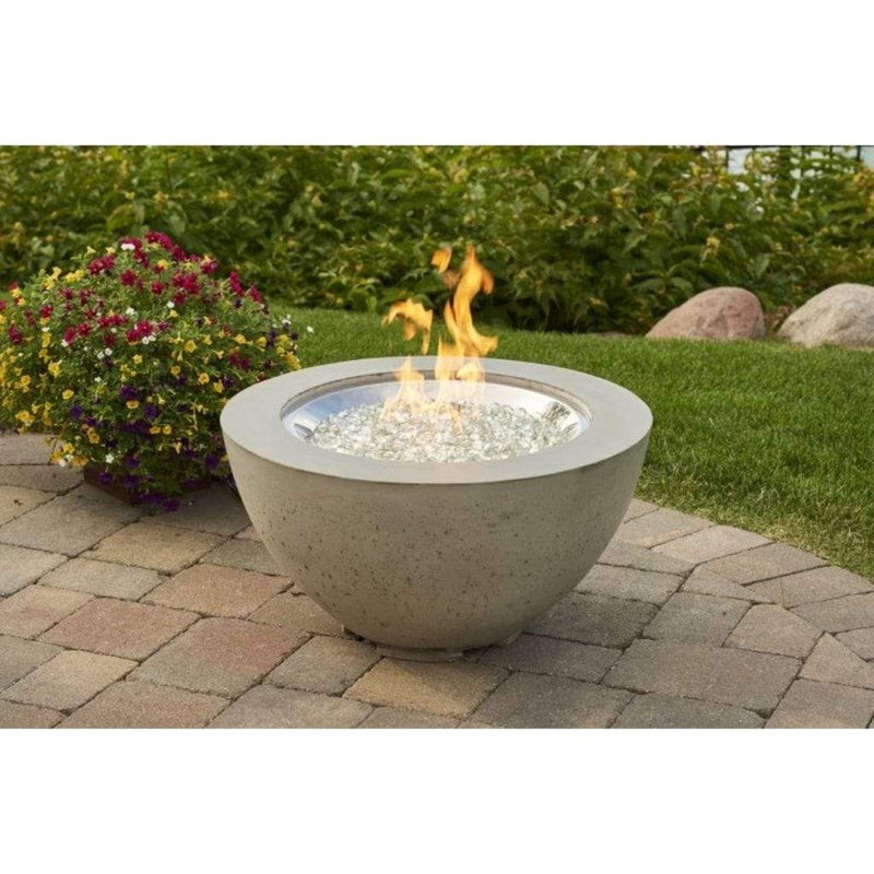 The Outdoor GreatRoom Company Cove 20" Natural Grey Round Gas Fire Pit Bowl with Crystal Fire® Plus Burner