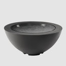The Outdoor GreatRoom Company Cove 42" Midnight Mist Round Gas Fire Pit Bowl with 30" Crystal Fire® Plus Burner

