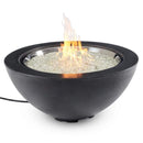 The Outdoor GreatRoom Company Cove 42" Round Gas Fire Pit Bowl in Natural Grey Supercast™ Concrete