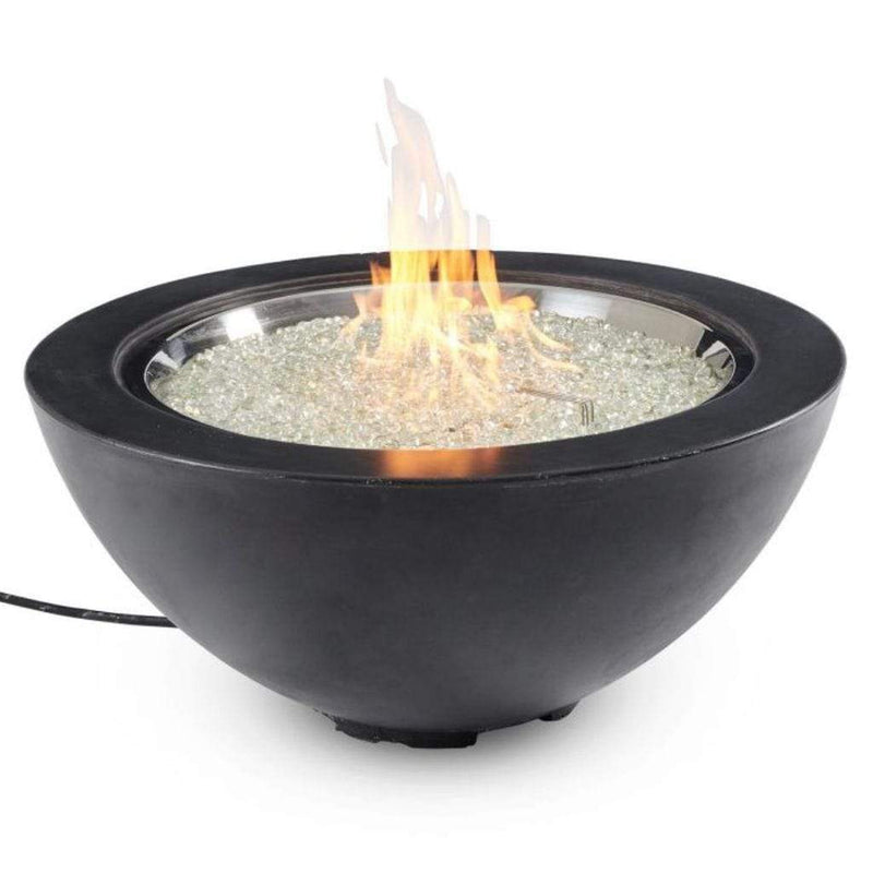 The Outdoor GreatRoom Company Cove 42" Round Gas Fire Pit Bowl in Natural Grey Supercast™ Concrete
