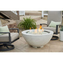 The Outdoor GreatRoom Company Cove 42" Round Gas Fire Pit Bowl in Natural Grey Supercast™ Concrete