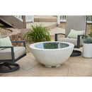 The Outdoor GreatRoom Company Cove 42" Round Gas Fire Pit Bowl in Natural Grey Supercast™ Concrete