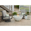 The Outdoor GreatRoom Company Cove 42" Round Gas Fire Pit Bowl in Natural Grey Supercast™ Concrete