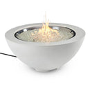 The Outdoor GreatRoom Company Cove 42" Round Gas Fire Pit Bowl in Natural Grey Supercast™ Concrete