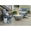 The Outdoor GreatRoom Company Cove 42" Round Gas Fire Pit Bowl in Natural Grey Supercast™ Concrete
