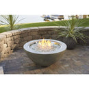 The Outdoor GreatRoom Company Cove 42" Round Gas Fire Pit Bowl in Natural Grey Supercast™ Concrete